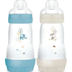 2 biberons Easy Start anti-colique 260ml Océan+Sable Tétine débit 2