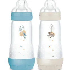 2 biberons Easy Start anti-colique 320ml Océan+Sable Tétine débit 3