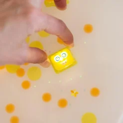 4 cubes lumineux Alex jaune