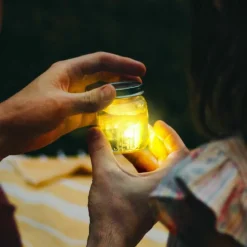 4 cubes lumineux Alex jaune