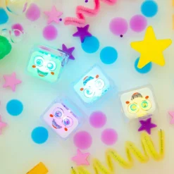 4 cubes lumineux Party Pal blanc