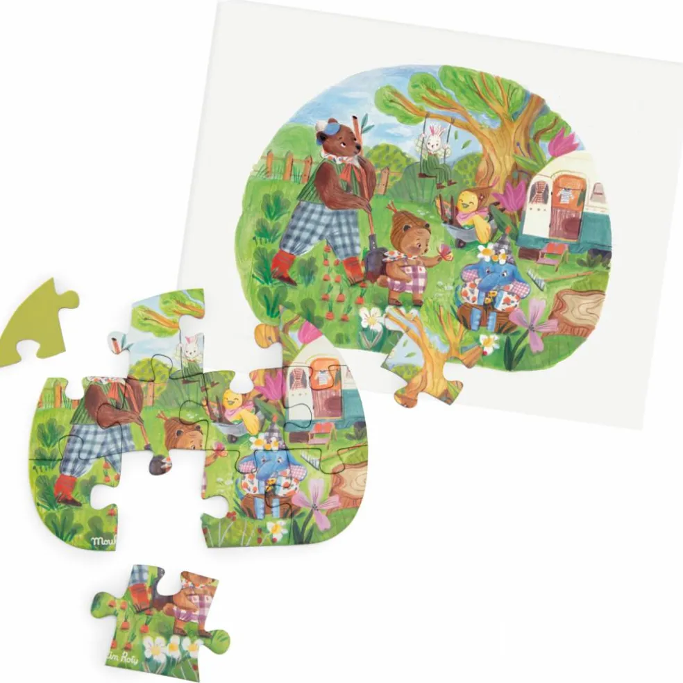 4 mini puzzles des repas Les Minouchkas (4x12 pièces)