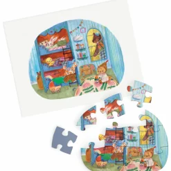 4 mini puzzles des repas Les Minouchkas (4x12 pièces)