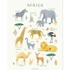 Affiche Animaux d'Afrique (30 x 40 cm)