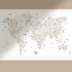 Affiche Carte du monde (61 x 91 cm)