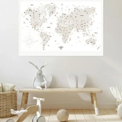 Affiche Carte du monde (61 x 91 cm)