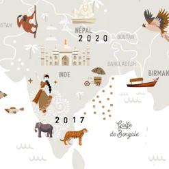 Affiche Carte du monde (61 x 91 cm)