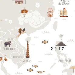 Affiche Carte du monde (61 x 91 cm)