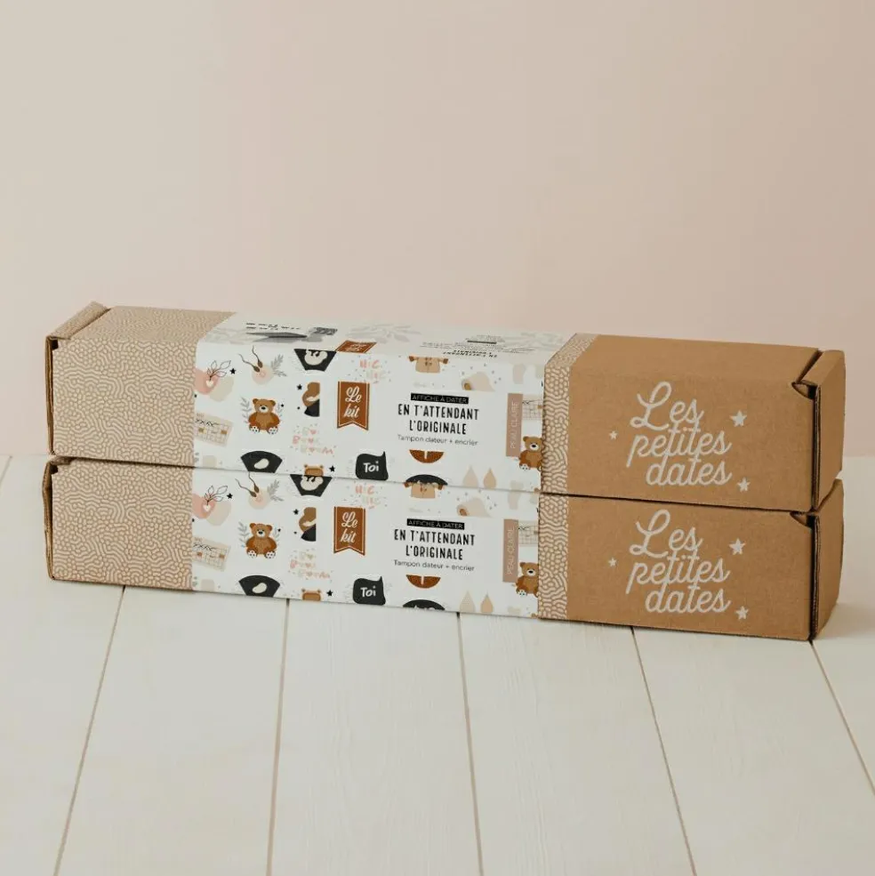 Affiche En t’attendant Originale claire Maman - Papa (40 x 50 cm)