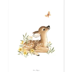 Affiche faon Oh deer (30 x 40 cm)