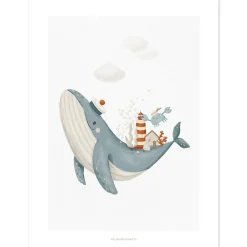Affiche La baleine (30x40 cm)