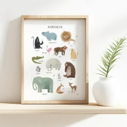 Affiche Les animaux (30x40 cm)