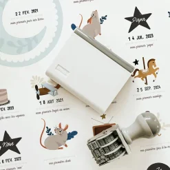 Affiche Mes Premières Fois Souris Cobalt maman et papa (40 x 50 cm)