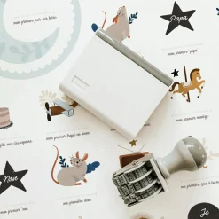 Affiche Mes Premières Fois Souris Cobalt maman et papa (40 x 50 cm)