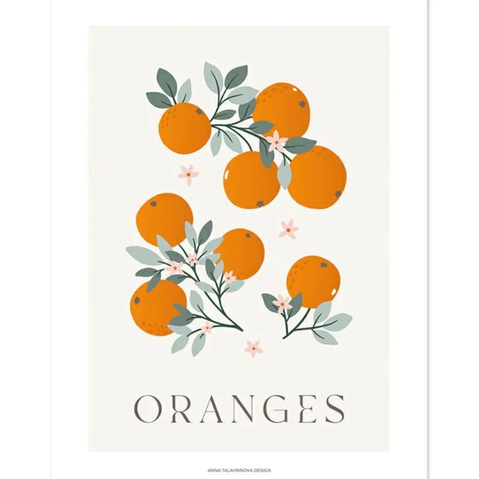 Affiche Oranges (30 x 40 cm)