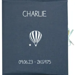 Album photo bébé Bleu pétrole (personnalisable)