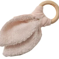 Anneau de dentition en bois Beige (rosé personnalisable)