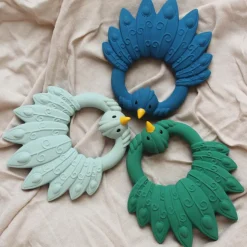 Anneau de dentition Paon Bleu clair