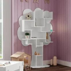 Arbre bibliothèque Louane finition laquée (coloris au choix)