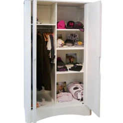 Armoire 2 portes Fusion blanche