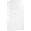 Armoire 2 portes New Basic Boutons boule blanc