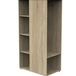 Armoire ouverte Up chêne doré