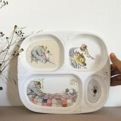 Assiette à compartiments Ernest et Célestine
