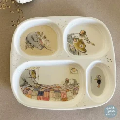 Assiette à compartiments Ernest et Célestine