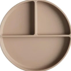 Assiette à compartiments en silicone avec ventouse Natural
