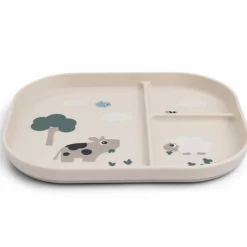 Assiette à compartiments Foodie Tiny farm Sable