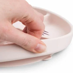 Assiette à compartiments Stick&Stay Playground Rose