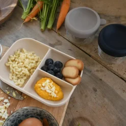 Assiette compartimentée silicone Argile