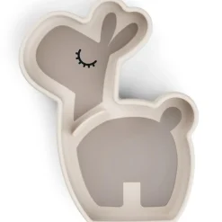 Assiette en silicone avec ventouse Lalee Sable