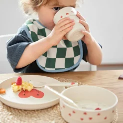 Assiette Happy Rascals Coeur lavande