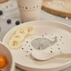 Assiette plate baleine Little Water