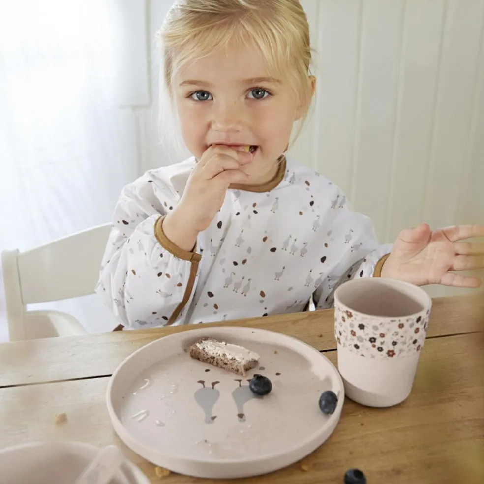 Assiette plate Tiny Farmer mouton et oie naturel
