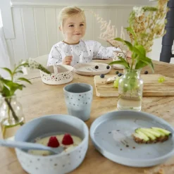 Assiette plate Tiny Farmer mouton et oie naturel