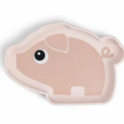 Assiette silicone avec ventouse Pigee Rose