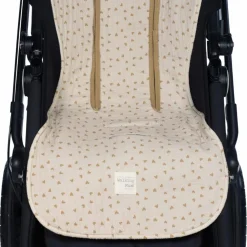 Assise pour poussette Coeurs Poppy Cannelle