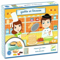Atelier crêpes Gaëlle et Titouan