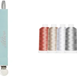 Attache sucette céladon (personnalisable)