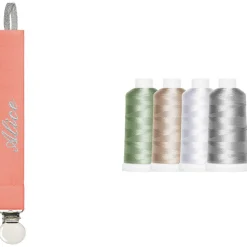 Attache sucette corail (personnalisable)