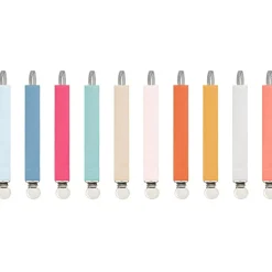 Attache sucette corail (personnalisable)