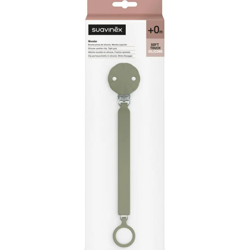 Attache sucette en silicone Wonder Hedge Green