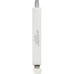 Attache sucette grise (personnalisable)