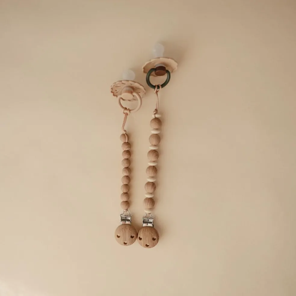 Attache sucette Luna en bois