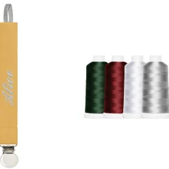 Attache sucette moutarde (personnalisable)