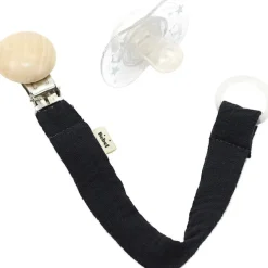 Attache sucette noir réglisse