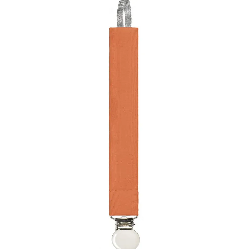 Attache sucette orange (personnalisable)