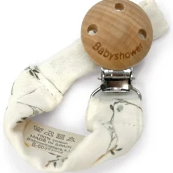 Attache sucette Wood Olive Bloom